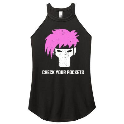 Channing Tatum Check Your Pockets Women's Perfect Tri Rocker Tank