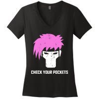 Channing Tatum Check Your Pockets Women's V-Neck T-Shirt