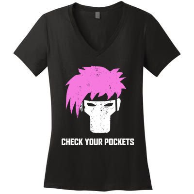 Channing Tatum Check Your Pockets Women's V-Neck T-Shirt