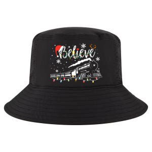 Christmas Train Christmas Believe Xmas Santa Cool Comfort Performance Bucket Hat