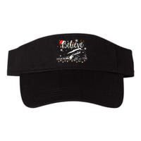 Christmas Train Christmas Believe Xmas Santa Valucap Bio-Washed Visor