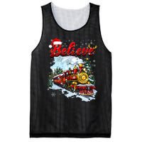 Christmas Train Christmas Believe Xmas Santa Mesh Reversible Basketball Jersey Tank