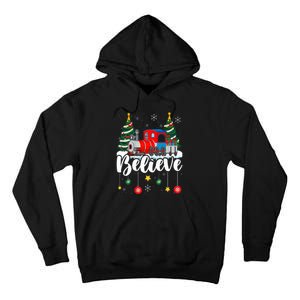 Christmas Train Christmas Believe Xmas Santa Tall Hoodie