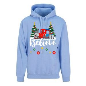 Christmas Train Christmas Believe Xmas Santa Unisex Surf Hoodie