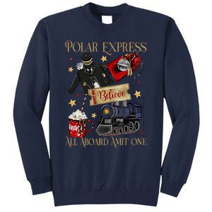 Christmas Train Christmas Believe Xmas Santa Tall Sweatshirt