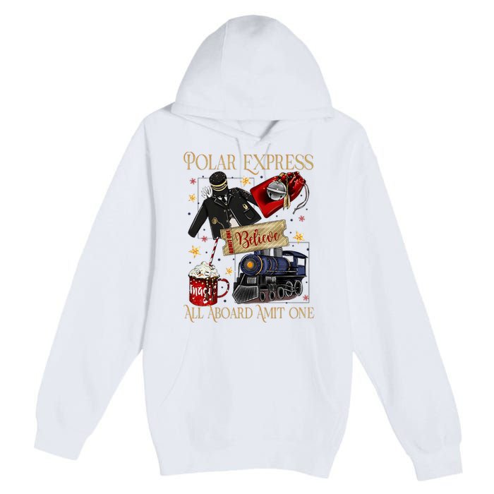 Christmas Train Christmas Believe Xmas Santa Premium Pullover Hoodie