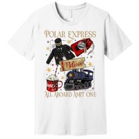 Christmas Train Christmas Believe Xmas Santa Premium T-Shirt