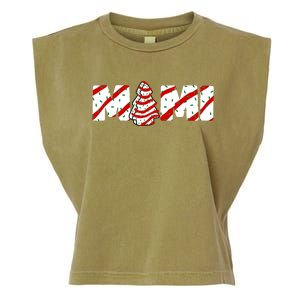 Christmas Tree Cake Matching Family Party Pajama Mimi Garment-Dyed Women's Muscle Tee