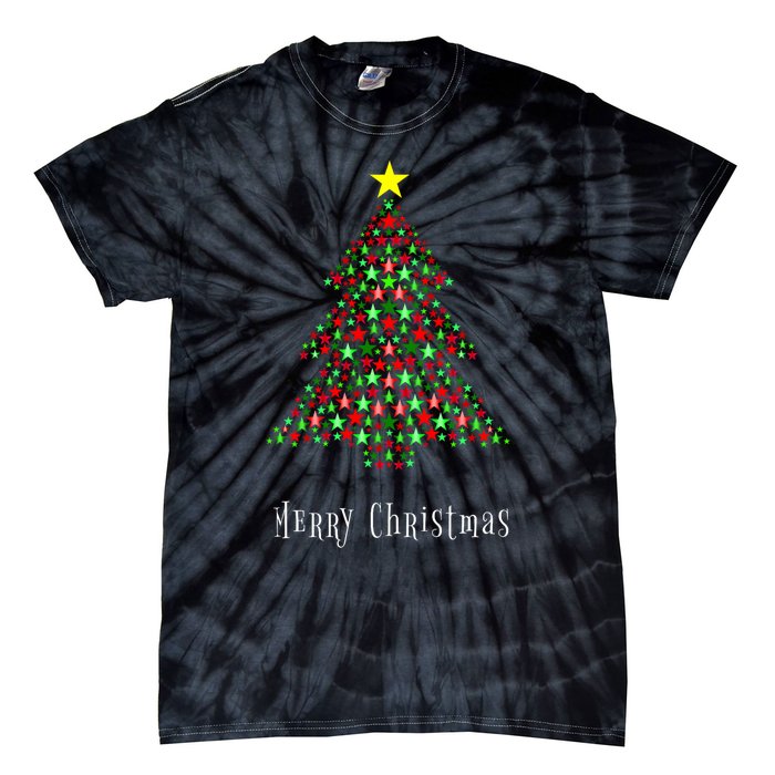 Christmas Tree Celebration Merry Christmas Xmas Tie-Dye T-Shirt