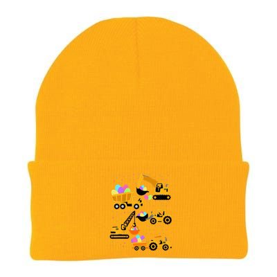 Crane Truck Construction Funny Easter Day Gift Knit Cap Winter Beanie