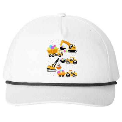 Crane Truck Construction Funny Easter Day Gift Snapback Five-Panel Rope Hat