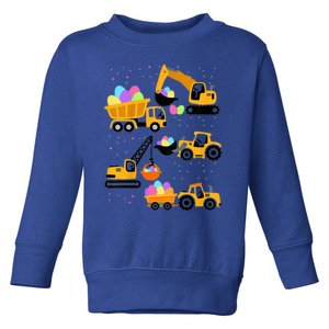 Crane Truck Construction Funny Easter Day Gift Toddler Sweatshirt