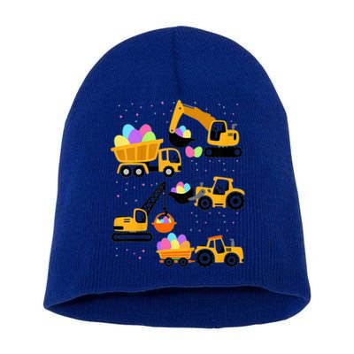 Crane Truck Construction Funny Easter Day Gift Short Acrylic Beanie