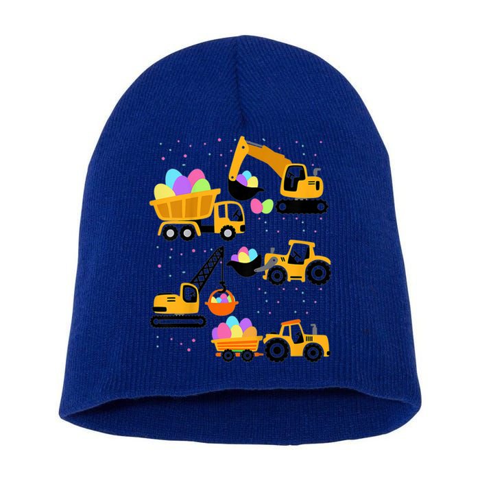 Crane Truck Construction Funny Easter Day Gift Short Acrylic Beanie