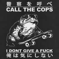 Call The Cops I DonT Give A Fuck Funny Toad Japanese Cool Comfort Performance Bucket Hat