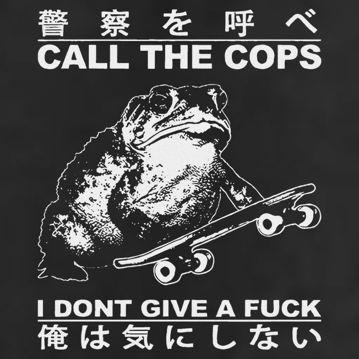 Call The Cops I DonT Give A Fuck Funny Toad Japanese Cool Comfort Performance Bucket Hat