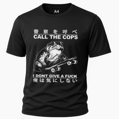 Call The Cops I DonT Give A Fuck Funny Toad Japanese Performance Shirt