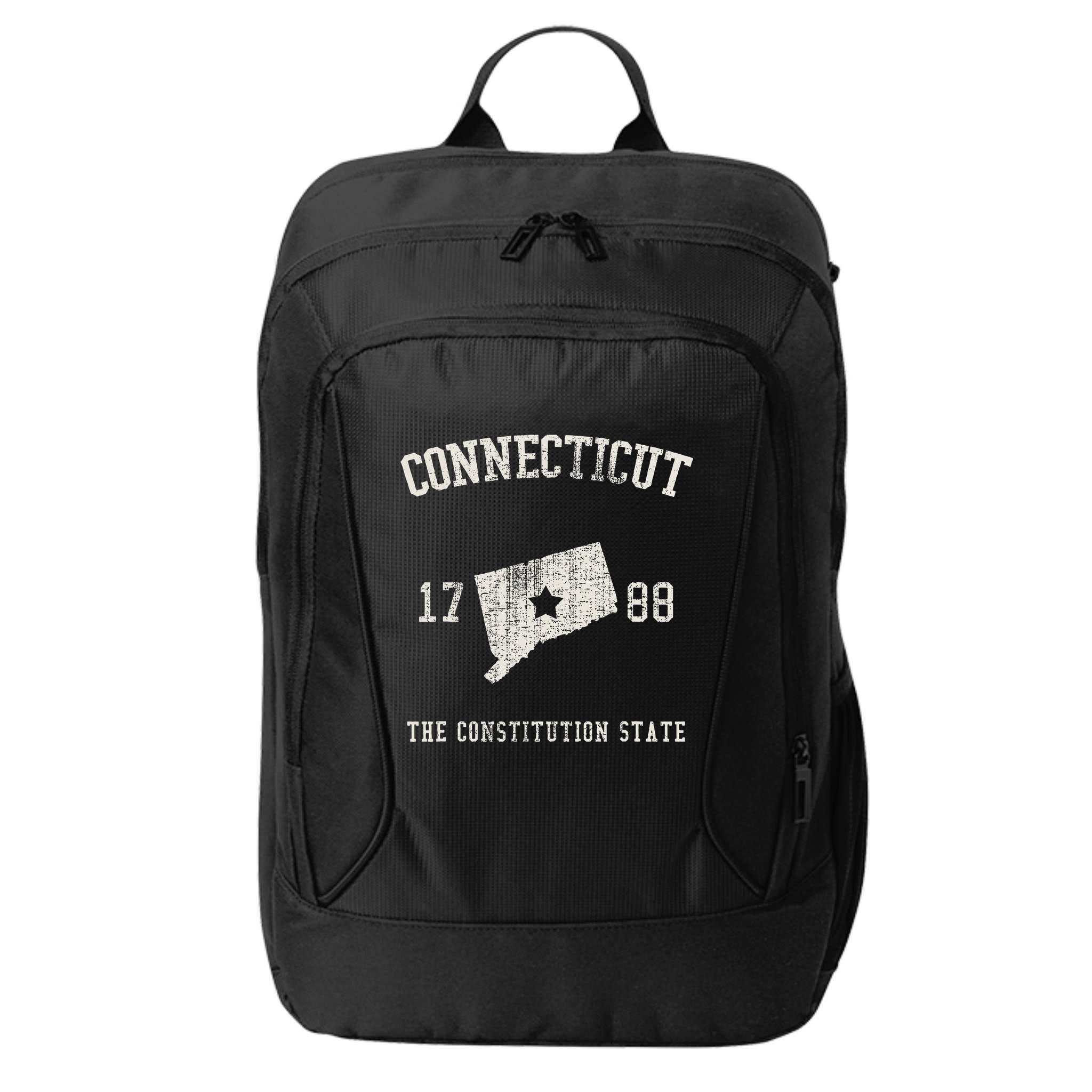 Connecticut The Constitution State Vintage City Backpack