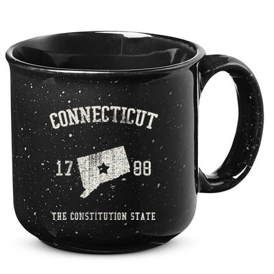 Connecticut The Constitution State Vintage 15oz Campfire Ceramic Mug