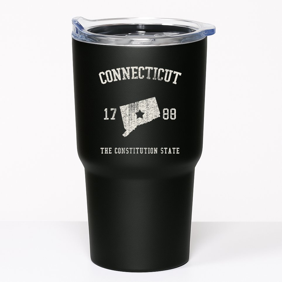 Connecticut The Constitution State Vintage Tumbler