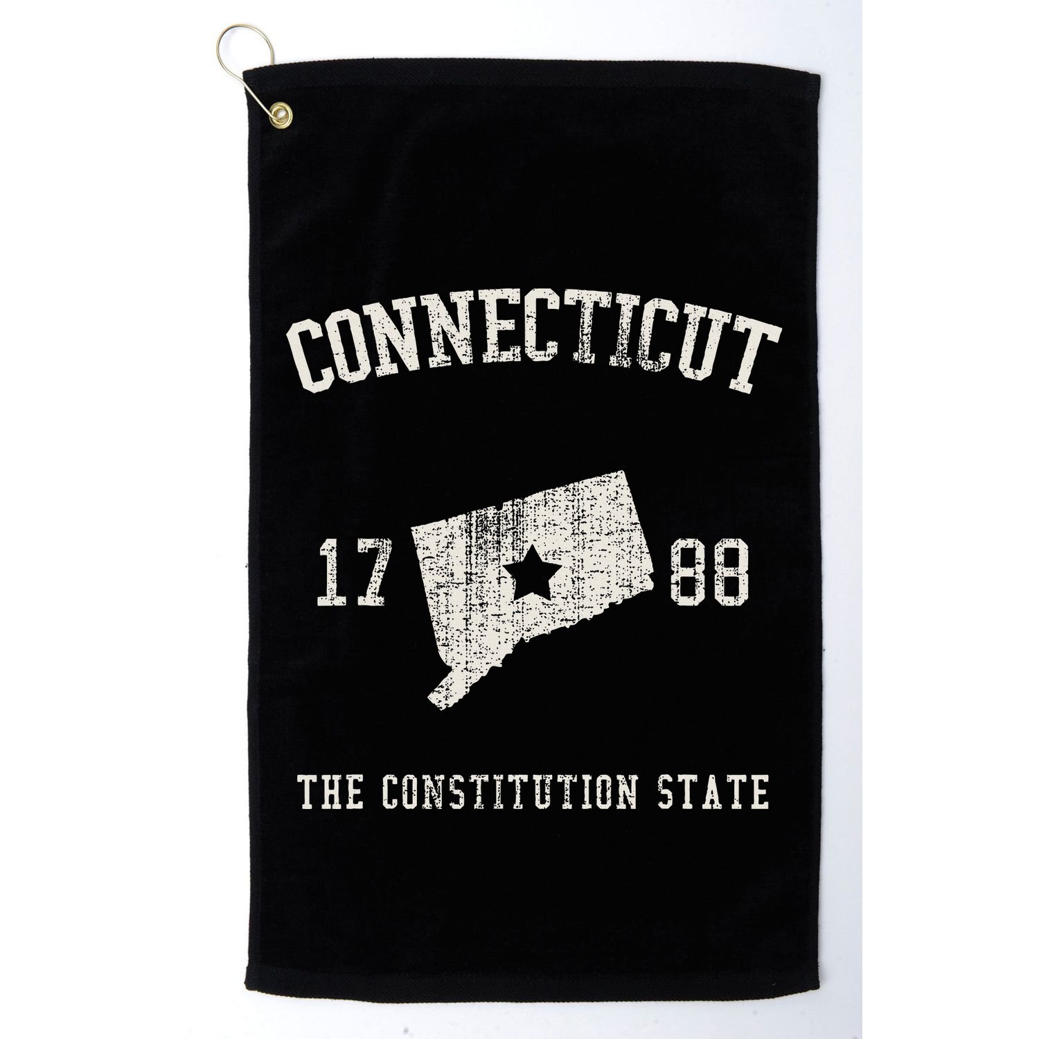 Connecticut The Constitution State Vintage Golf Towel