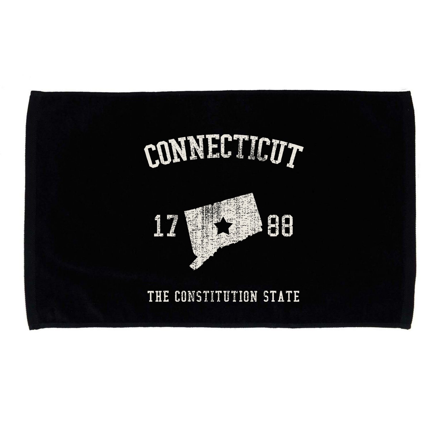Connecticut The Constitution State Vintage Microfiber Hand Towel