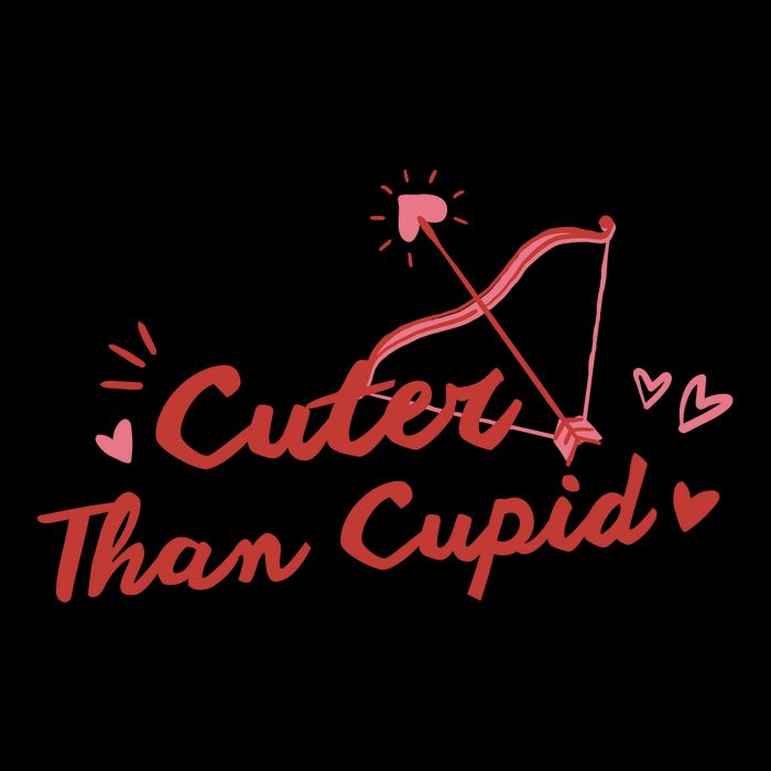 Cuter Than Cupid Cute Valentine's Day Drawstring Bag