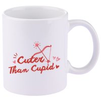 Cuter Than Cupid Cute Valentine's Day 11oz C Handle Ceramic Mug
