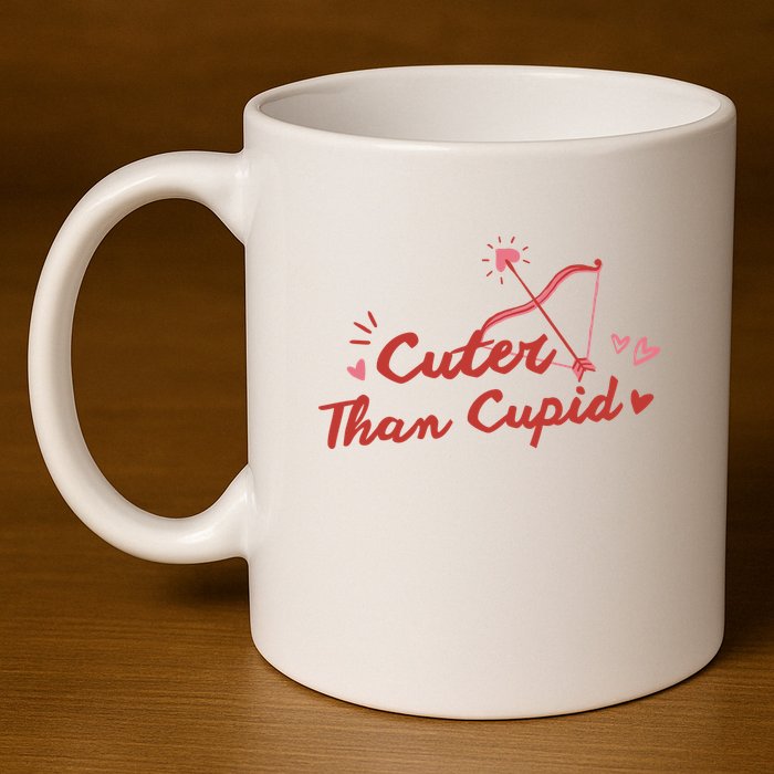 Cuter Than Cupid Cute Valentine's Day 11oz C Handle Ceramic Mug