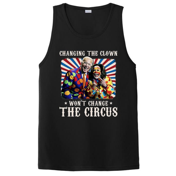 Changing The Clown WonT Change The Circus Kamala Clown PosiCharge Competitor Tank