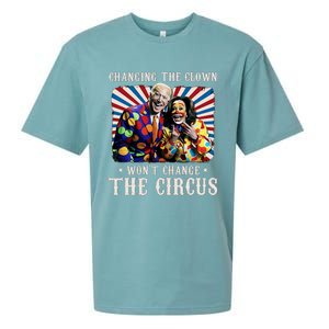 Changing The Clown WonT Change The Circus Kamala Clown Sueded Cloud Jersey T-Shirt