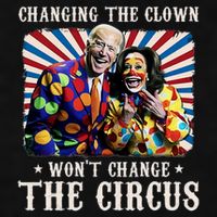 Changing The Clown WonT Change The Circus Kamala Clown Ladies PosiCharge Tri-Blend Wicking Tank