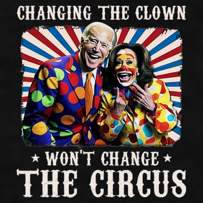 Changing The Clown WonT Change The Circus Kamala Clown Ladies PosiCharge Tri-Blend Wicking Tank