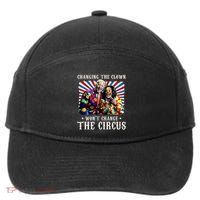 Changing The Clown WonT Change The Circus Kamala Clown 7-Panel Snapback Hat
