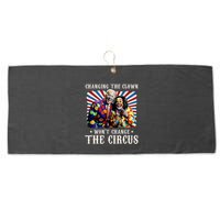Changing The Clown WonT Change The Circus Kamala Clown Large Microfiber Waffle Golf Towel