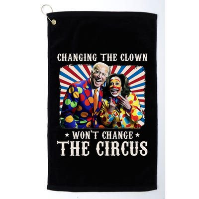 Changing The Clown WonT Change The Circus Kamala Clown Golf Towel