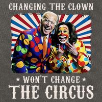 Changing The Clown WonT Change The Circus Kamala Clown Cotton Canvas Backpack