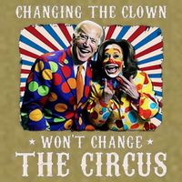 Changing The Clown WonT Change The Circus Kamala Clown Garment-Dyed Women's Muscle Tee
