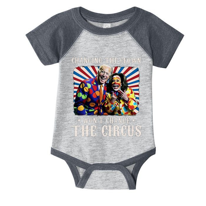 Changing The Clown WonT Change The Circus Kamala Clown Infant Baby Jersey Bodysuit