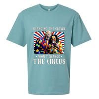 Changing The Clown WonT Change The Circus Kamala Clown Sueded Cloud Jersey T-Shirt