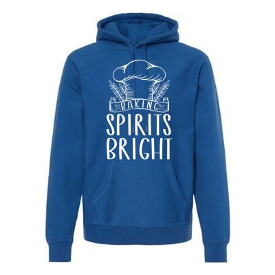 Christmas Theme Cooking Baking Lover Baking Spirits Bright Cute Gift Premium Hoodie