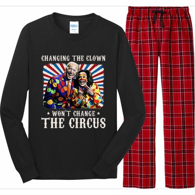 Changing The Clown WonT Change The Circus Kamala Clown Long Sleeve Pajama Set