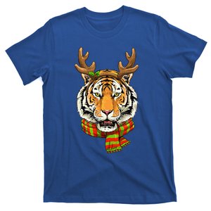 Christmas Tiger Cat Santa Clause Reindeer Xmas Tiger Lover T-Shirt