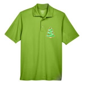 Christmas Tree Cookie Cute Holiday Men's Origin Performance Pique Polo