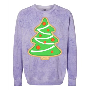 Christmas Tree Cookie Cute Holiday Colorblast Crewneck Sweatshirt