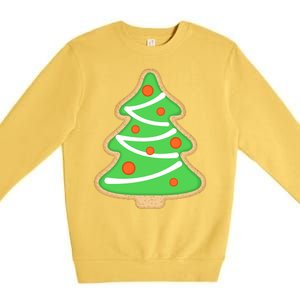 Christmas Tree Cookie Cute Holiday Premium Crewneck Sweatshirt