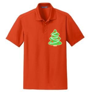 Christmas Tree Cookie Cute Holiday Dry Zone Grid Polo