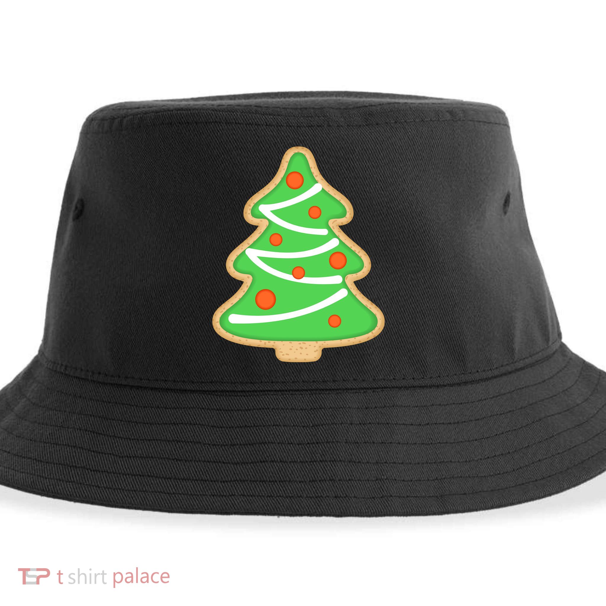 Christmas Tree Cookie Cute Holiday Sustainable Bucket Hat