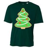 Christmas Tree Cookie Cute Holiday Cooling Performance Crew T-Shirt