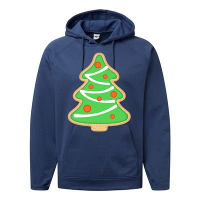 Christmas Tree Cookie Cute Holiday Performance Fleece Hoodie